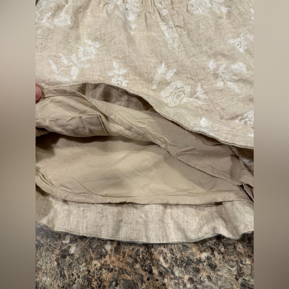 Abercrombie & Fitch Linen-Blend Embroidered Pull-On Shorts size M - Picture 5 of 7